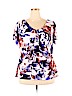 Worthington Blue Short Sleeve Top Size 2X - photo 1