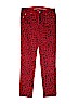 Justice Jeans Animal Print Red Jeans Size 12 - photo 1