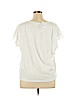Ann Taylor LOFT Outlet 100% Cotton White Short Sleeve Blouse Size XL - photo 2