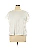 Ann Taylor LOFT Outlet 100% Cotton White Short Sleeve Blouse Size XL - photo 1