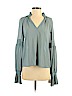 Chelsea28 100% Polyester Blue Long Sleeve Blouse Size S - photo 1