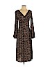 H&M 100% Viscose Brown Casual Dress Size 2 - photo 1