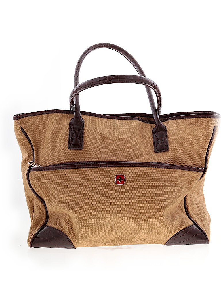 Swiss Gear Color Block Solid Tan Tote One Size - 48% off | thredUP