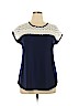 Faith and Joy Blue Short Sleeve Top Size L - photo 1
