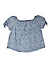 Free Kisses Blue Short Sleeve Blouse Size XL - photo 2