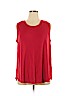 J.jill 100% Cotton Red Sleeveless T-Shirt Size 2X - photo 1