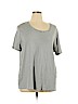 J.jill 100% Cotton Green Short Sleeve T-Shirt Size 2X - photo 1