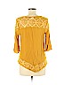 Assorted Brands Yellow 3/4 Sleeve Blouse Size M (petite) - photo 2