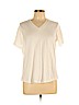 Universal Standard White Short Sleeve T-Shirt Size 12 Petite (XS) - photo 1