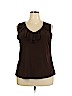 DressBarn Brown Sleeveless Top Size 2X - photo 1