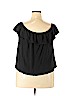 Ambiance Apparel Black Short Sleeve Top Size 2X - photo 2