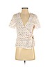 Madewell 100% Cotton Ivory Short Sleeve Blouse Size S - photo 1