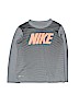 Nike 100% Polyester Print Gray Active T-Shirt Size 7 - photo 1