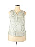 Croft & Barrow Plus Green Sleeveless Henley Size XXL - photo 1