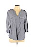 Cynthia Rowley TJX 100% Rayon Blue 3/4 Sleeve Blouse Size XL - photo 1