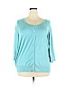 Sejour Blue Cardigan Size 3X - photo 1