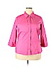 Old Navy Plus Pink Long Sleeve Button-Down Shirt Size XXL - photo 1