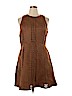 Mossimo 100% Polyester Brown Casual Dress Size XL - photo 1
