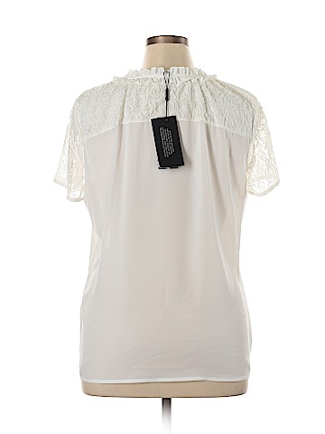 Karl Lagerfeld Paris Short Sleeve Blouse (view 2)