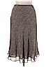 Talbots 100% Silk Brown Silk Skirt Size 14 - photo 2