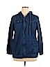 Roaman's 100% Cotton Blue Denim Jacket Size 16 - photo 1