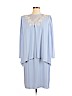 Ursula of Switzerland 100% Polyester Blue Cocktail Dress Size 14 - photo 1