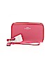Coach Factory Pink Leather Wristlet One size - photo 1