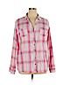 Maurices 100% Cotton Pink Long Sleeve Button-Down Shirt Size 20 (2) - photo 1