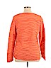 Cato 100% Polyester Orange Long Sleeve Top Size XL - photo 2