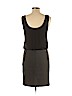 Alice + Olivia Black Casual Dress Size L - photo 2
