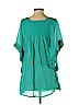 OndadeMar 100% Cotton Teal 3/4 Sleeve Blouse Size S - photo 2