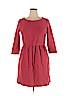 Ann Taylor LOFT Red Casual Dress Size 14 - photo 1