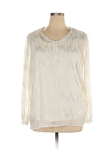 Cj Banks Long Sleeve Blouse (view 1)
