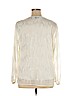 Cj Banks 100% Polyester Ivory Long Sleeve Blouse Size 1X - photo 2