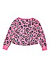 Justice Animal Print Pink Sweatshirt Size 8 - photo 2