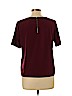 Forever 21 100% Polyester Burgundy Short Sleeve Blouse Size L - photo 2