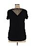 Cable & Gauge Black Short Sleeve Top Size XL - photo 2