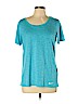 Nike 100% Polyester Blue Active T-Shirt Size L - photo 1