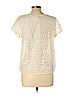 Ann Taylor LOFT Ivory Short Sleeve Top Size L (petite) - photo 2