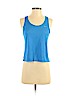 Nike 100% Polyester Blue Active Tank Size S - photo 1