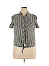 Universal Thread Gray Short Sleeve Button-Down Shirt Size XL - photo 1