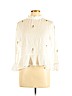 Zara Basic 100% Cotton White Long Sleeve Top Size L - photo 1