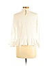 Zara Basic 100% Cotton White Long Sleeve Top Size L - photo 2