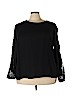Who What Wear 100% Polyester Black Long Sleeve Blouse Size 3X - photo 1