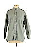 Uniqlo 100% Cotton Green Long Sleeve Button-Down Shirt Size L - photo 1