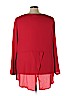 Lane Bryant 100% Polyester Red Long Sleeve Blouse Size 28 - photo 2