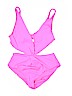 Mara Hoffman Pink One Piece Swimsuit Size M - photo 1