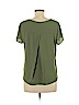 Ann Taylor LOFT 100% Polyester Green Short Sleeve Blouse Size M (petite) - photo 2