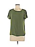 Ann Taylor LOFT 100% Polyester Green Short Sleeve Blouse Size M (petite) - photo 1