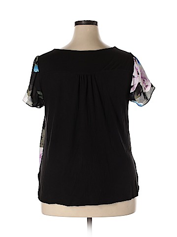 INC International Concepts Short Sleeve Blouse (view 2)